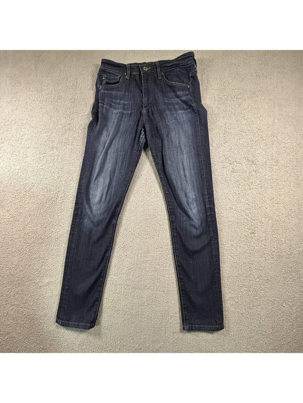 AG-ED Adriano Goldschmied The Farrah High Rise Skinny Ankle Jeans Raw Hem Sz 27R